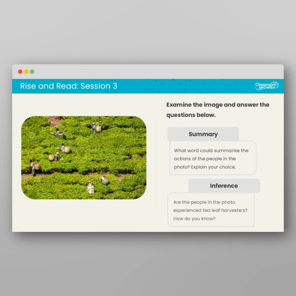 An image of the Rise and Read Fairtrade Resource