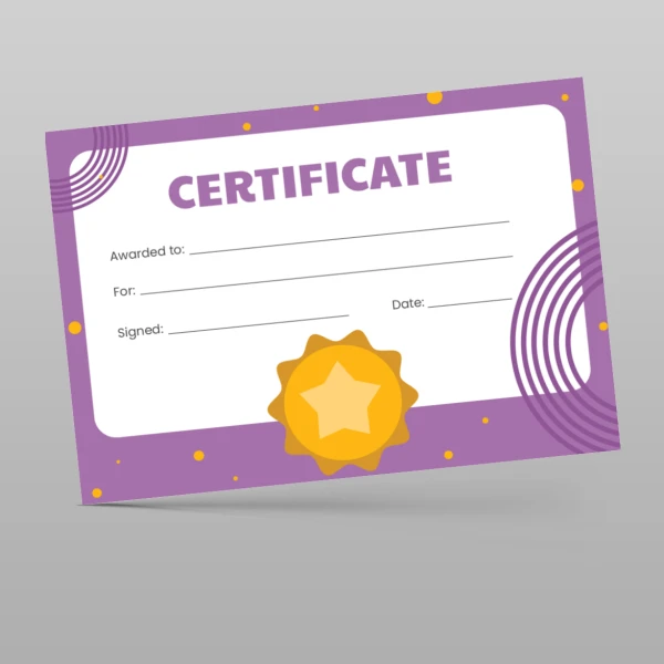 An image of the Celebration Certificates Resource