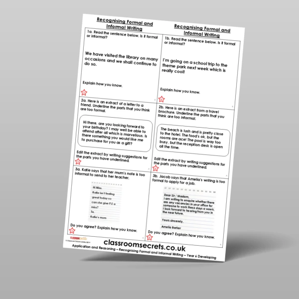 An image of the Free Recognising Formal and Informal Writing Application and Reasoning Resource