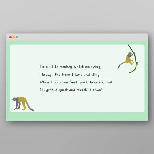 An image of the Amazing World - Rainforest Rhymes Resource