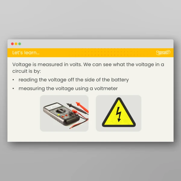 An image of the Lesson 2: What is Voltage and How Does it Affect a Bulb? Investigation Resource