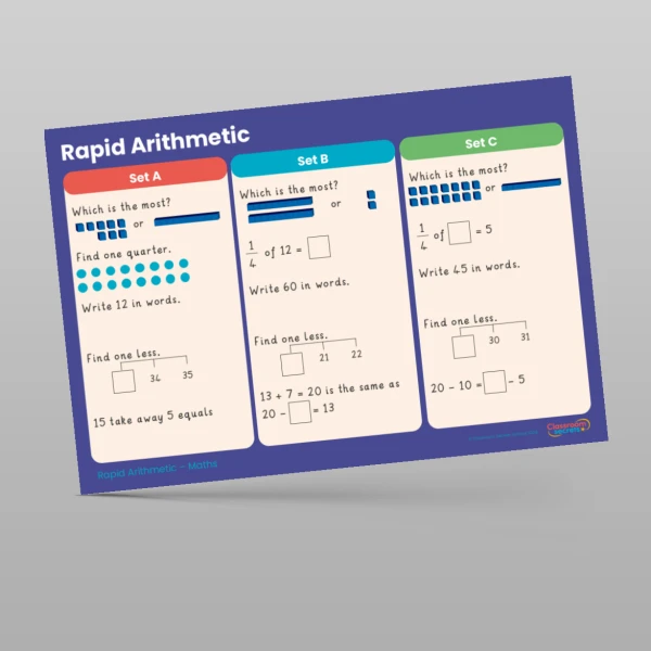 An image of the Autumn 2 Week 4 Rapid Arithmetic Resource