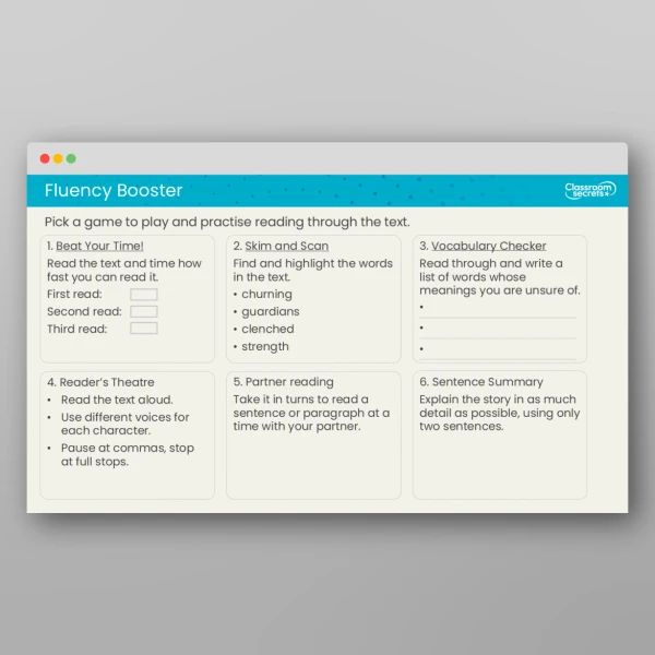 An image of the UKS2 Reading Skills Builder Resource