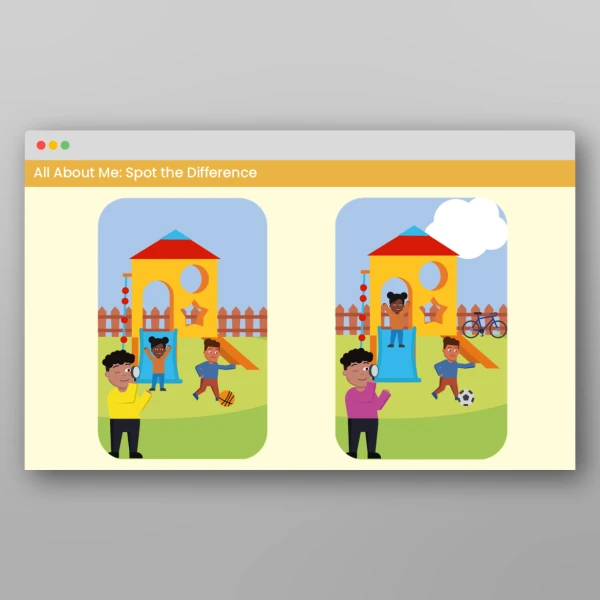 An image of the All About Me Visual Discrimination Activities Resource
