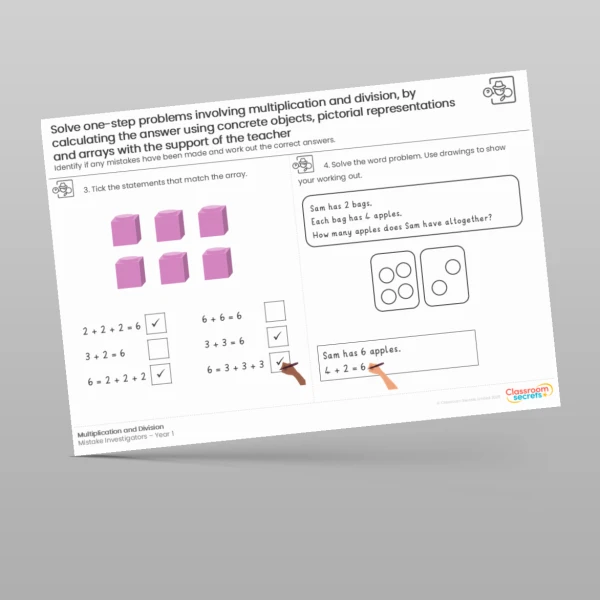 An image of the Multiplication and Division Mistake Investigators Resource