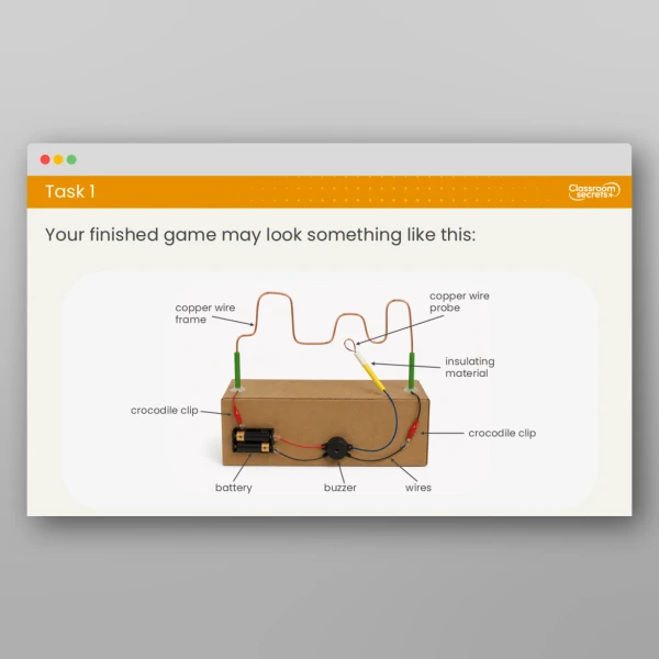 An image of the Lesson 4: How Can I Create an Electrical Buzz Wire Game? Resource