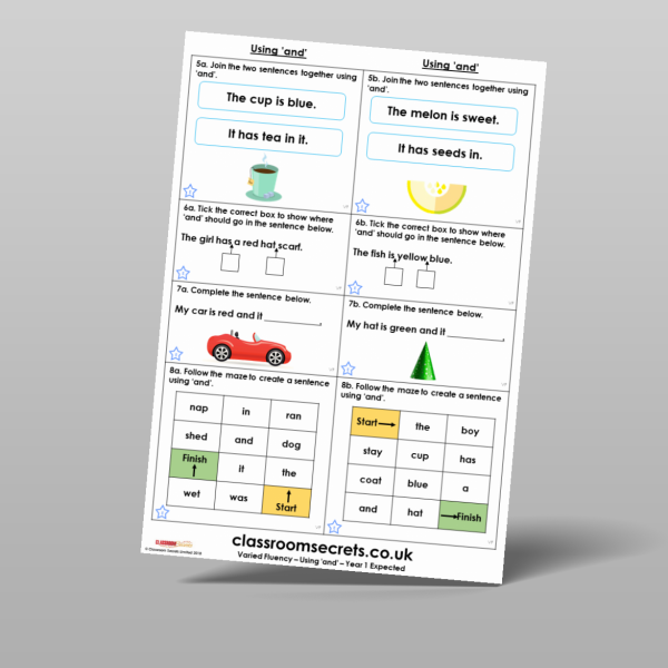 Year 1 Using And Varied Fluency Resource | Classroom Secrets