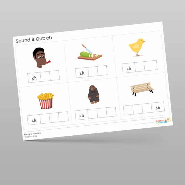 An image of the Phonics Sound It Out: ch Resource