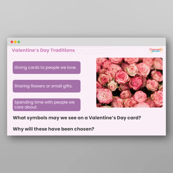 An image of the Valentine's Day KS2 Assembly Resource