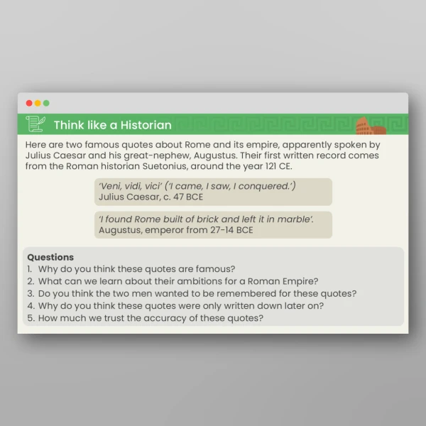 An image of the Lesson 1: How Did the Roman Empire Expand? PPT Resource