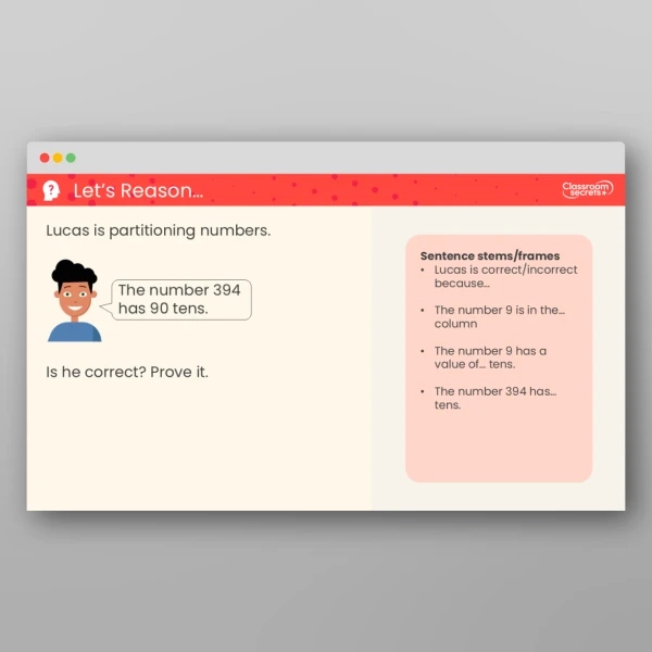 An image of the Partition Numbers to 1,000 Teaching PPT Resource