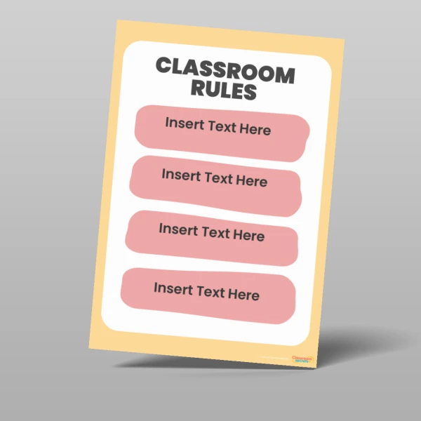 An image of the Editable Classroom Rules Resource