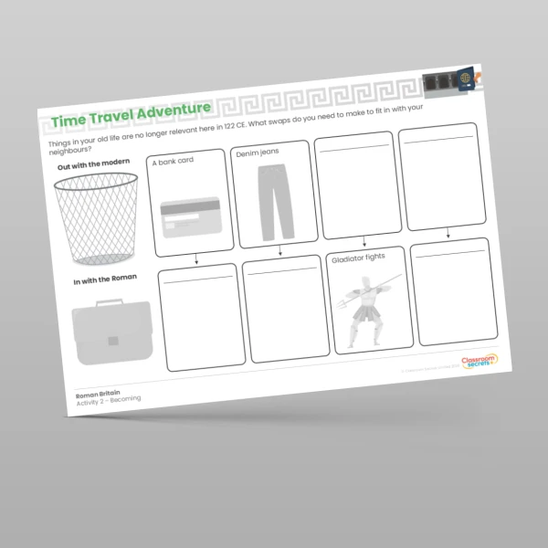 An image of the Time Travel Adventure - Roman Britain Resource