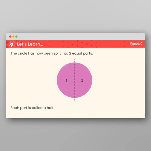 An image of the Free Recognise a Half of an Object or a Shape Teaching PPT Resource