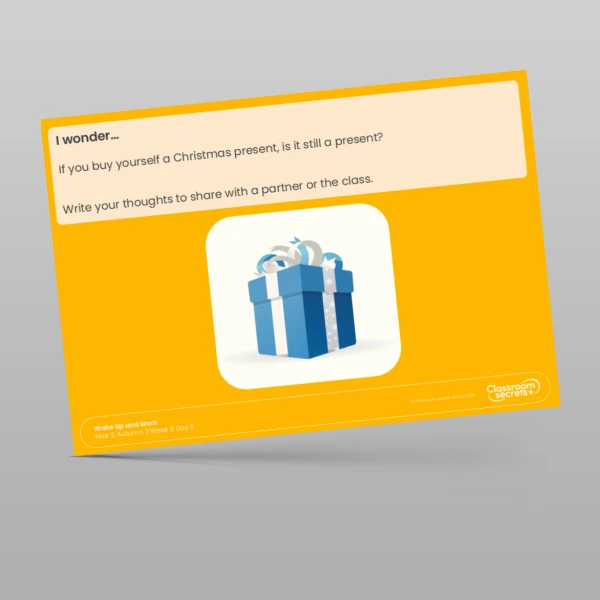 An image of the Autumn 2 Week 6 Wake Up and Work Resource