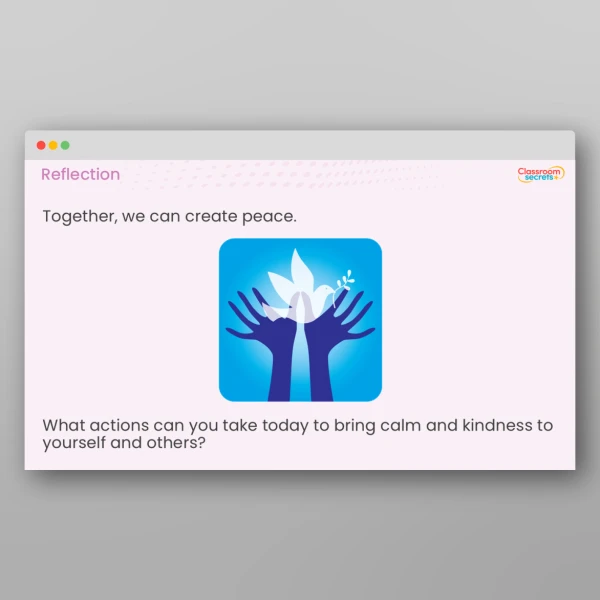 An image of the Values Resource - Peace Resource
