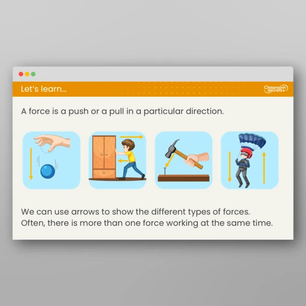 An image of the Lesson 1: What are Forces? Resource