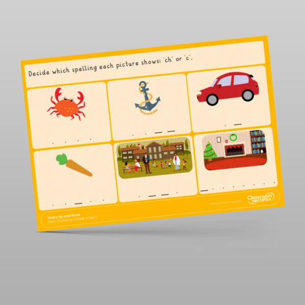 An image of the Summer 1 Week 6 Wake Up and Work Resource