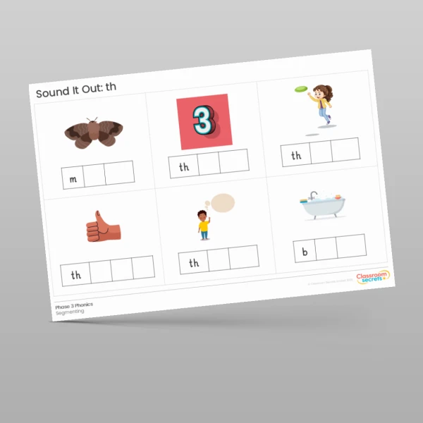 An image of the Phonics Sound It Out: th Resource