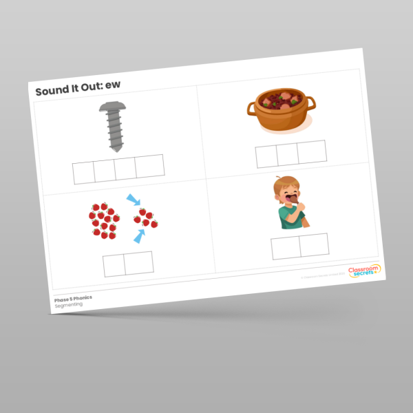 Eyfs Year 1 Phonics Sound It Out Ew Resource | Classroom Secrets