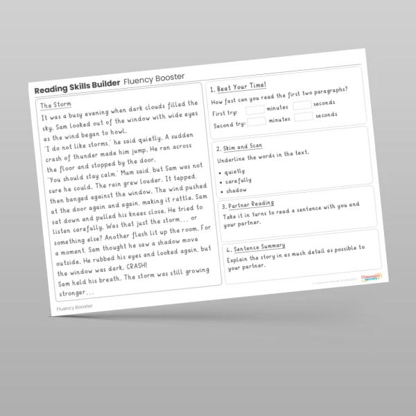 An image of the Reading Skills Builder Resource