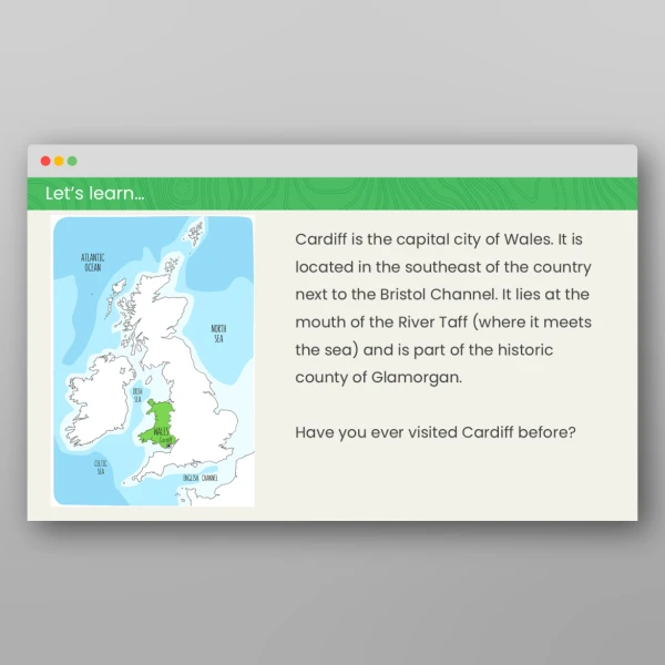 An image of the All About Cardiff Geography PPT Resource