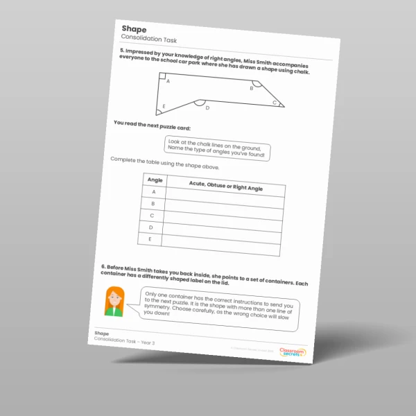 An image of the Shape Consolidation Task Resource