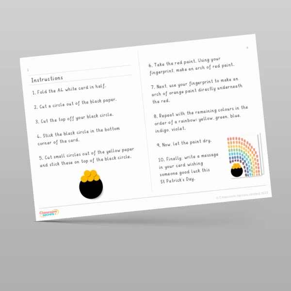 An image of the Reading Skills - St. Patrick's Day Card Resource