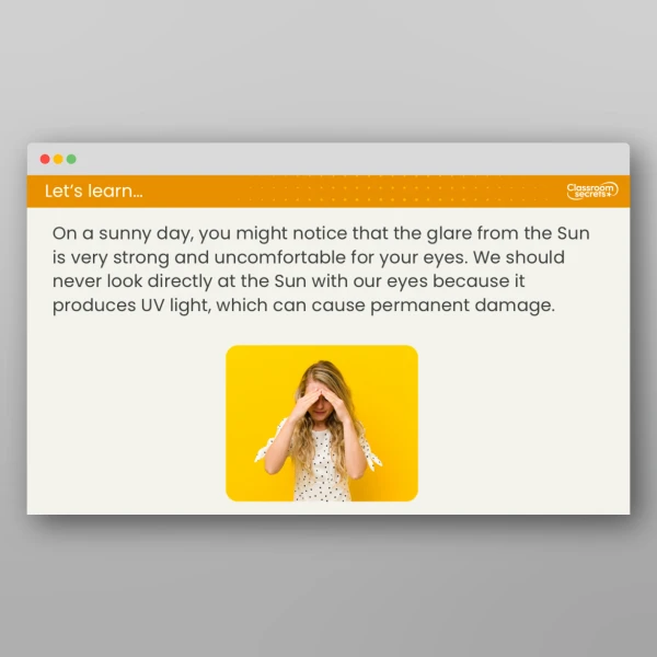 An image of the Lesson 2: Can the Sun be Dangerous? Resource