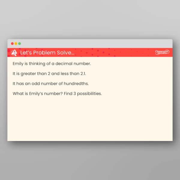 An image of the Hundredths on a Place Value Chart Teaching PPT Resource