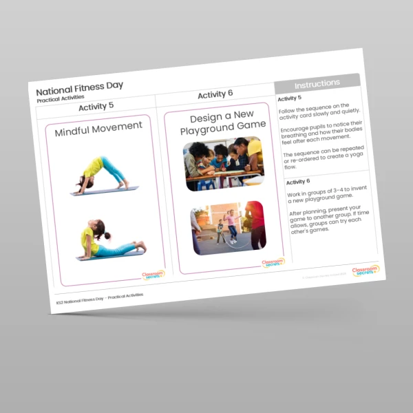An image of the National Fitness Day Practical Activities Resource