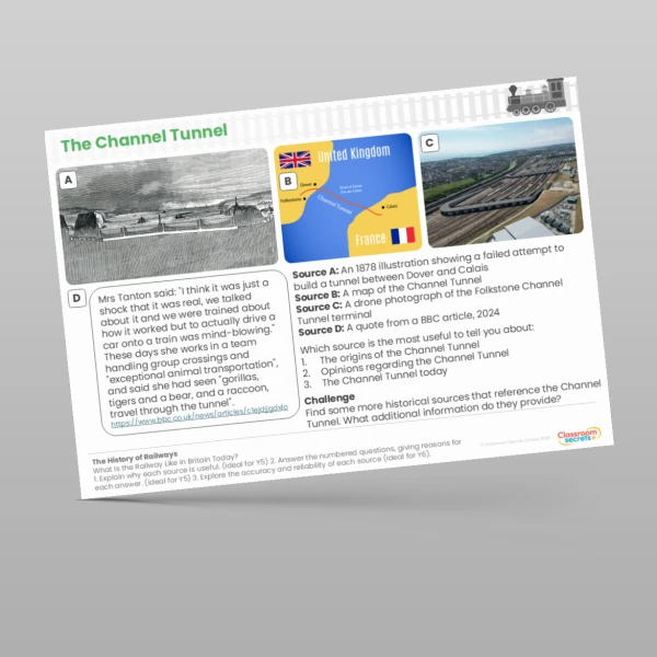 An image of the Lesson 6: What is the Railway Like in Britain Today? Worksheet Resource