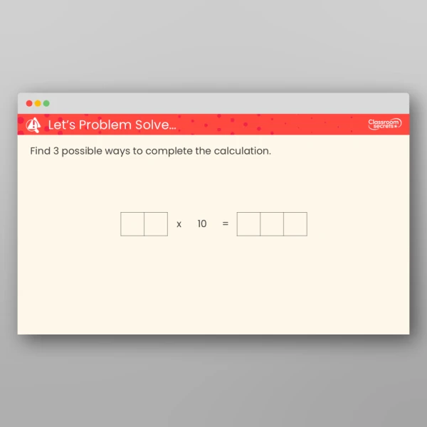 An image of the Multiply by 10 Teaching PPT Resource