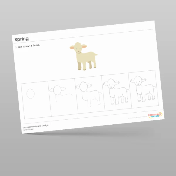 An image of the Spring I Can Draw Resource