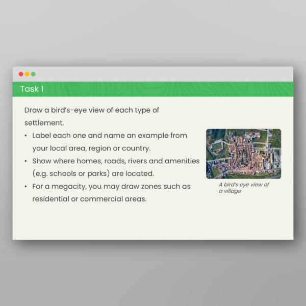 An image of the What are the Types of Settlement? Geography PPT Resource