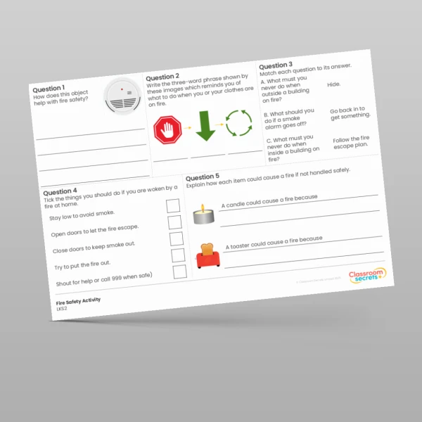 An image of the Fire Safety Whole School Activity Resource