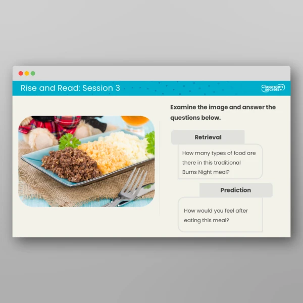 An image of the Rise and Read Burns Night Resource