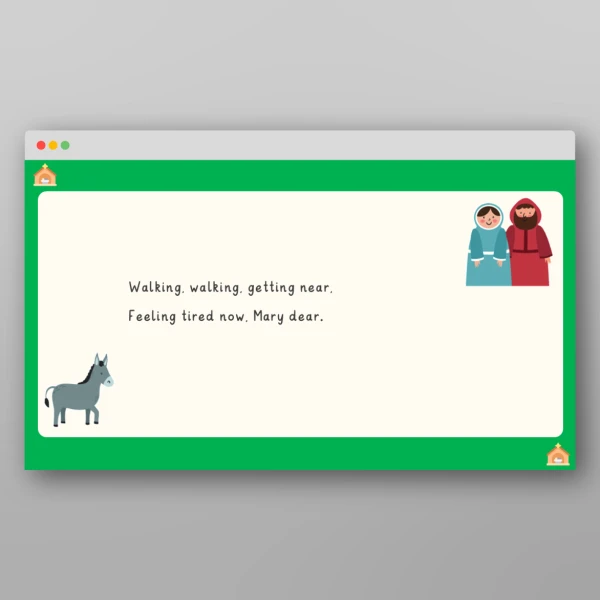 An image of the Christmas Nativity Rhyme Resource
