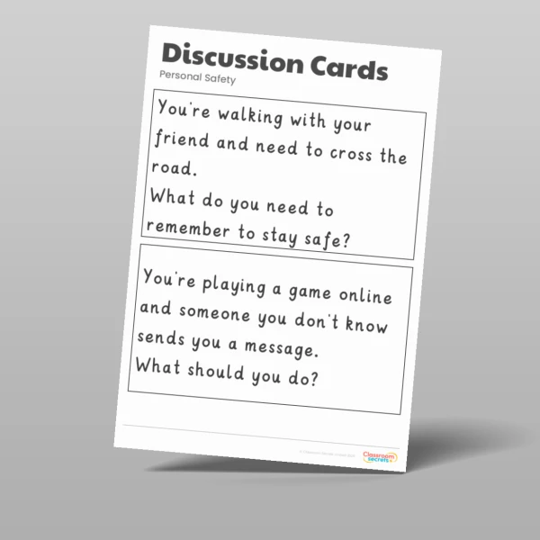 An image of the Personal Safety Discussion Cards Resource