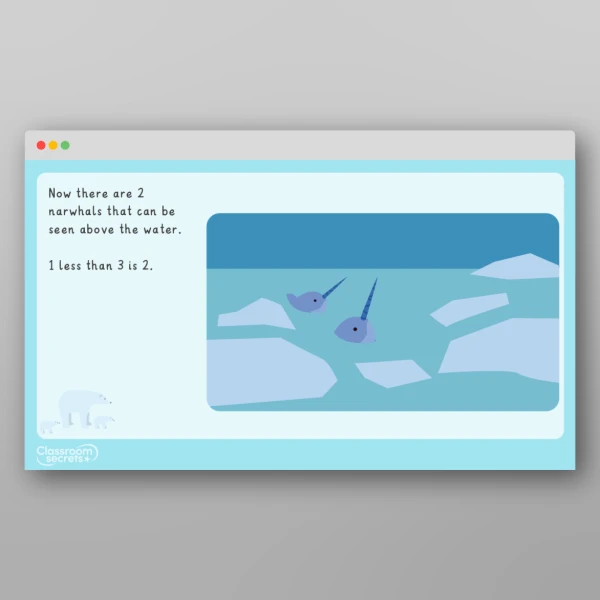 An image of the Amazing World - Polar Regions Maths Story Resource