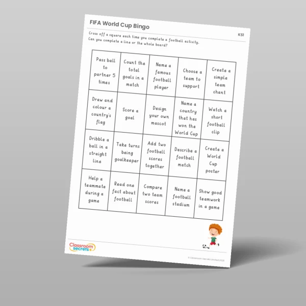 An image of the FIFA World Cup Activity Pack Resource