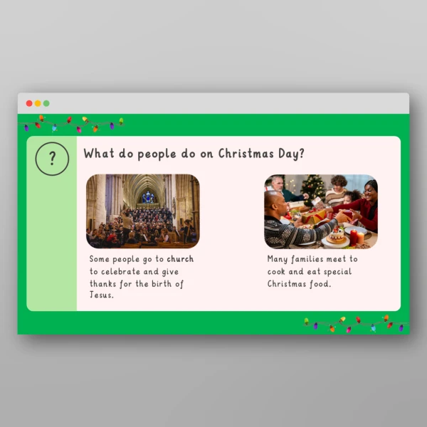 An image of the Christmas Introductory PPT Resource