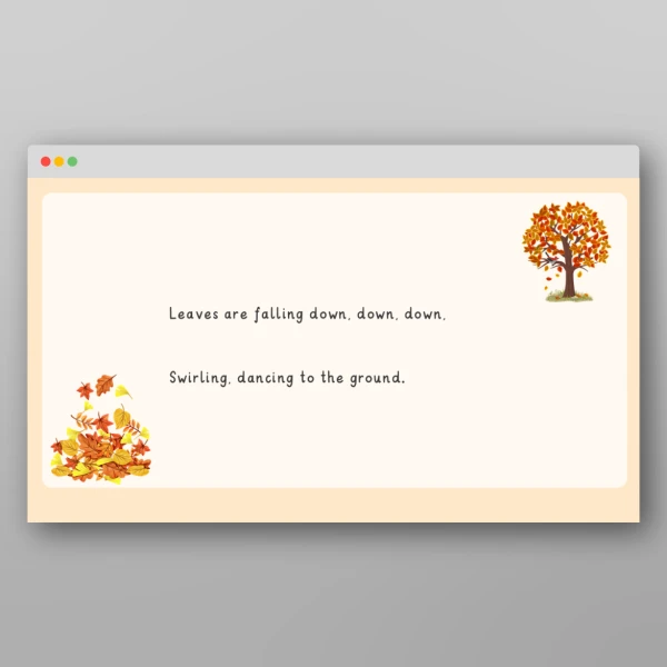 An image of the Autumn Rhyme Resource