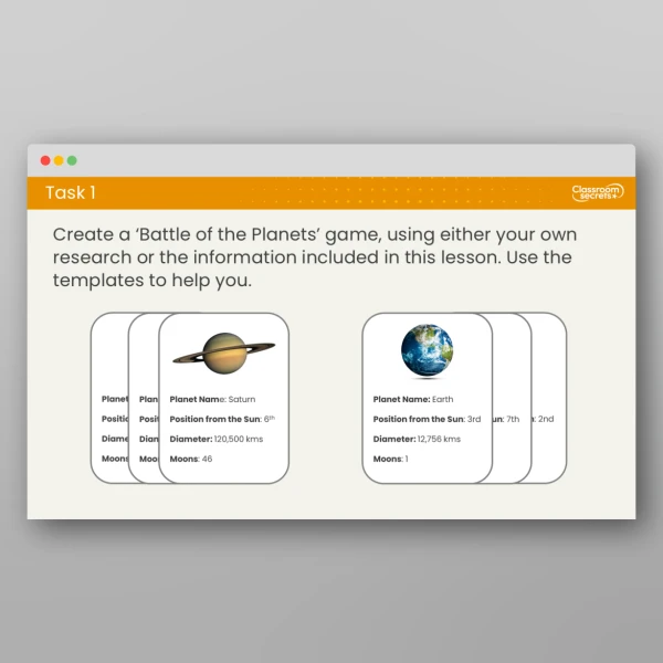 An image of the Free Lesson 1: What are Planets? Resource