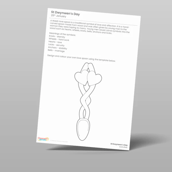 An image of the St Dwynwen's Day Activity Pack Resource