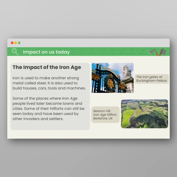 An image of the Stone Age to Iron Age What Was the Iron Age? PPT Resource