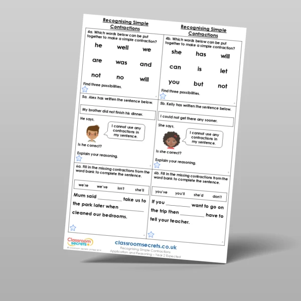 An image of the Free Recognising Simple Contractions Application and Reasoning Resource
