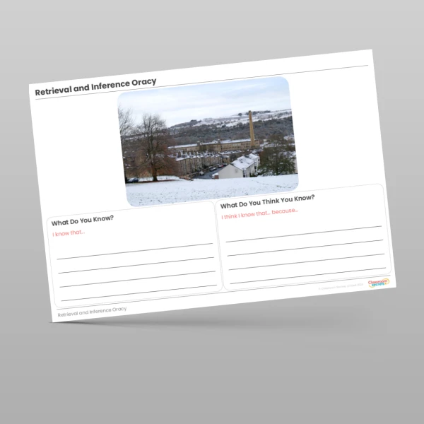 An image of the Retrieval and Inference Oracy Set 4 Worksheet Resource