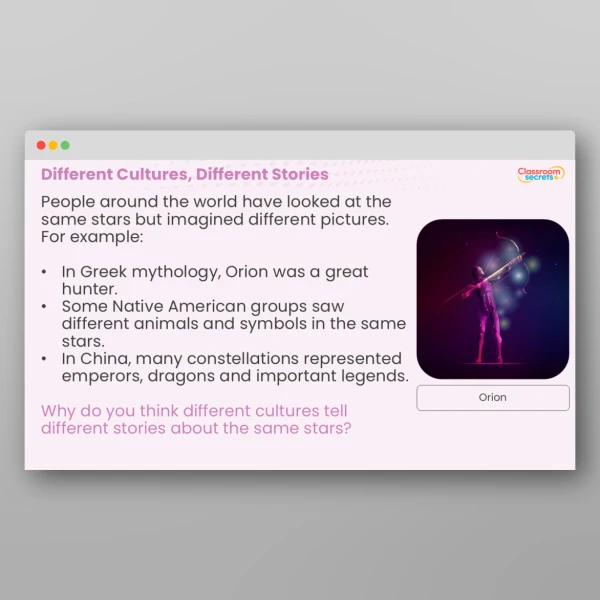 An image of the Constellations Whole School Assembly PPT Resource