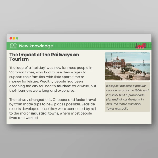An image of the Lesson 4: What Was the Impact of the Growing Railway? PPT Resource